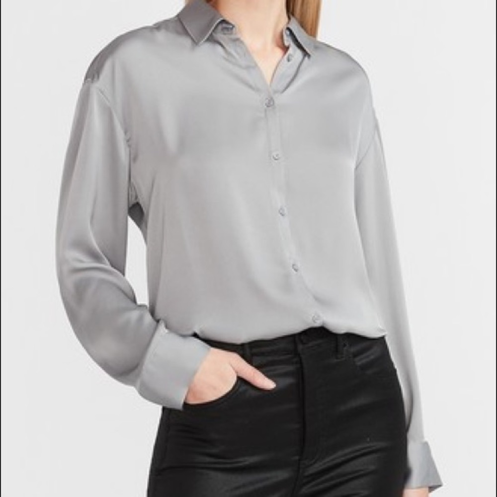 Express Oversized Women’s Button Up